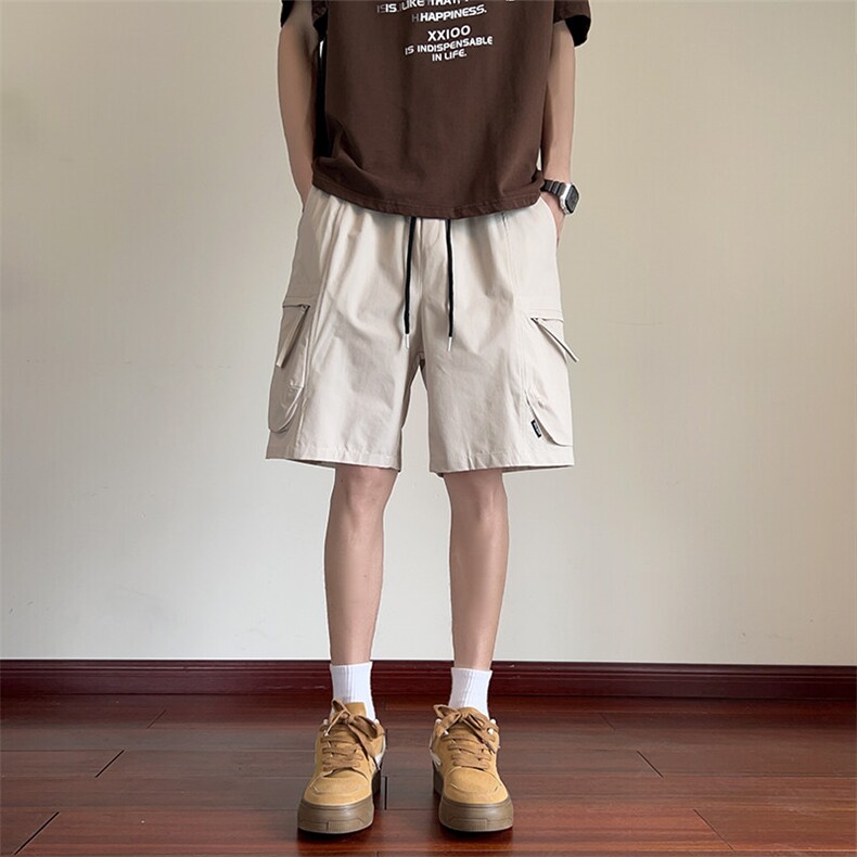 抖音品质休闲工装中裤男夏五分裤宽松直筒短裤D2531*P35控58,男装牛仔裤,星座227-1
