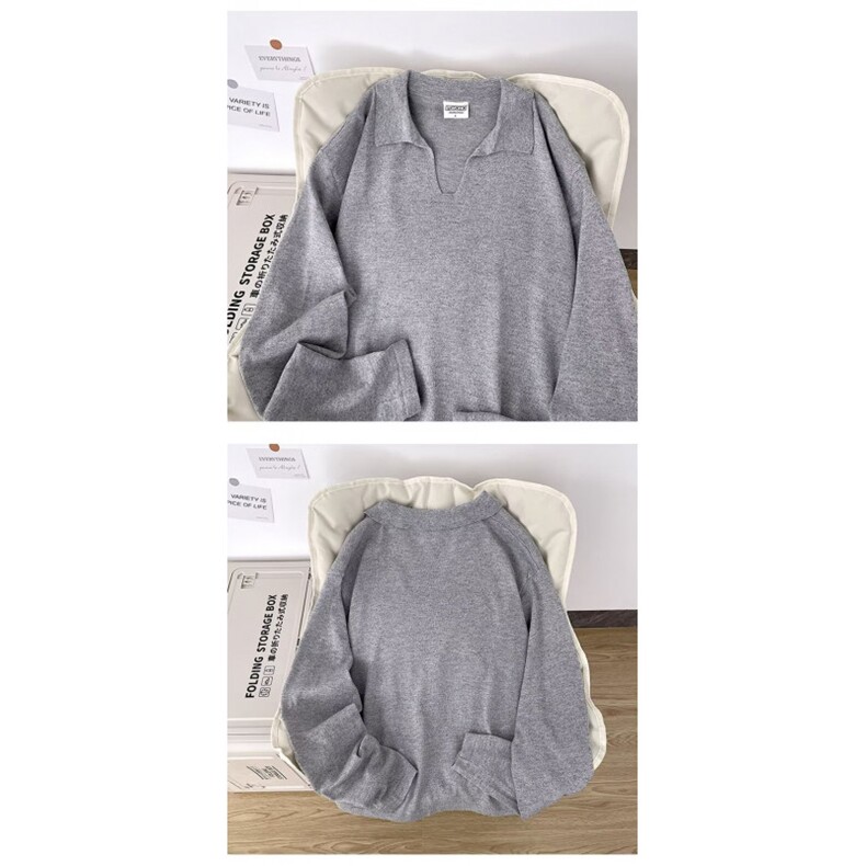 1506-1/M5151/P50美式复古翻领POLO衫卫衣情侣简约百搭休闲套头,男装Polo衫,星座1506-1