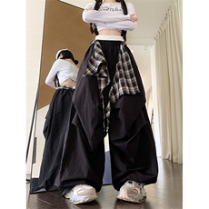休闲裤男韩版潮流百搭裤子夏季薄款坠感阔腿拖地长裤K0845-P55，男装休闲裤，星座308B-2