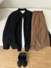 长袖立领仿麻休闲衬衫1302-GC67-P40控68成分100棉，男装衬衫，星座1302