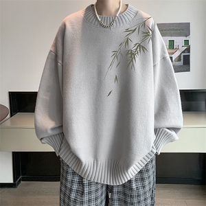 半高领毛衣男大码胖子针织衫毛线衣 M18382-P45 加绒款-P65图片