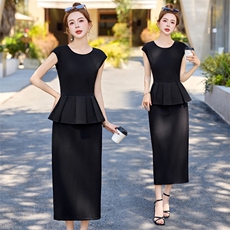 2025年夏季新款女人味收腰气质连衣裙流行显瘦裙子，女装连衣裙，布芭啦