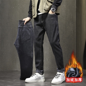 A178  921JR  特P58  秋冬季加绒加厚美式休闲牛仔裤图片