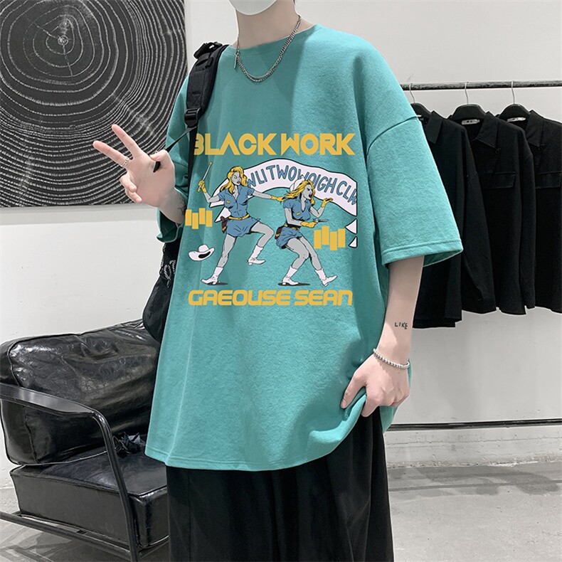 纯棉短袖t恤男大码半袖打底衫宽松体恤衫DX17304-P20大皂风,男装T恤,电商A040
