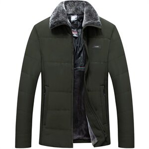 6803/P80中老年男装外套爸爸冬季棉服加绒加厚短款棉袄男图片