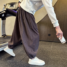 社会小伙店主风秋冬新款长裤子男休闲裤阔腿哈伦裤2292-P58，男装休闲裤，星座313B-2(原星座309A-2)