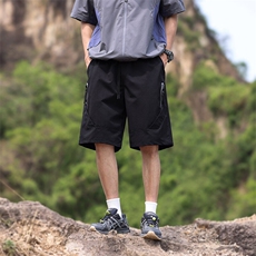 男装休闲短裤男2025宽松夏季透气户外运动速干防晒冰感五分裤，男装牛仔裤，星座1206（原A206）