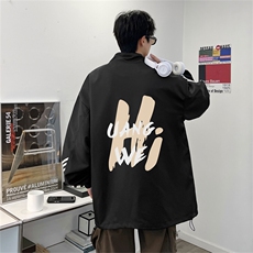 电商DSA028-JKHV1082P60100聚酯新款港风条纹工装夹克男控88，男装夹克，电商A028
