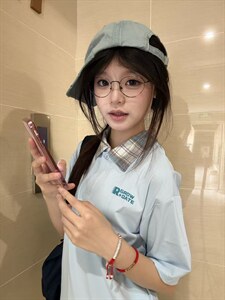 H1055-p35 广州格子布polo领体恤T恤图片