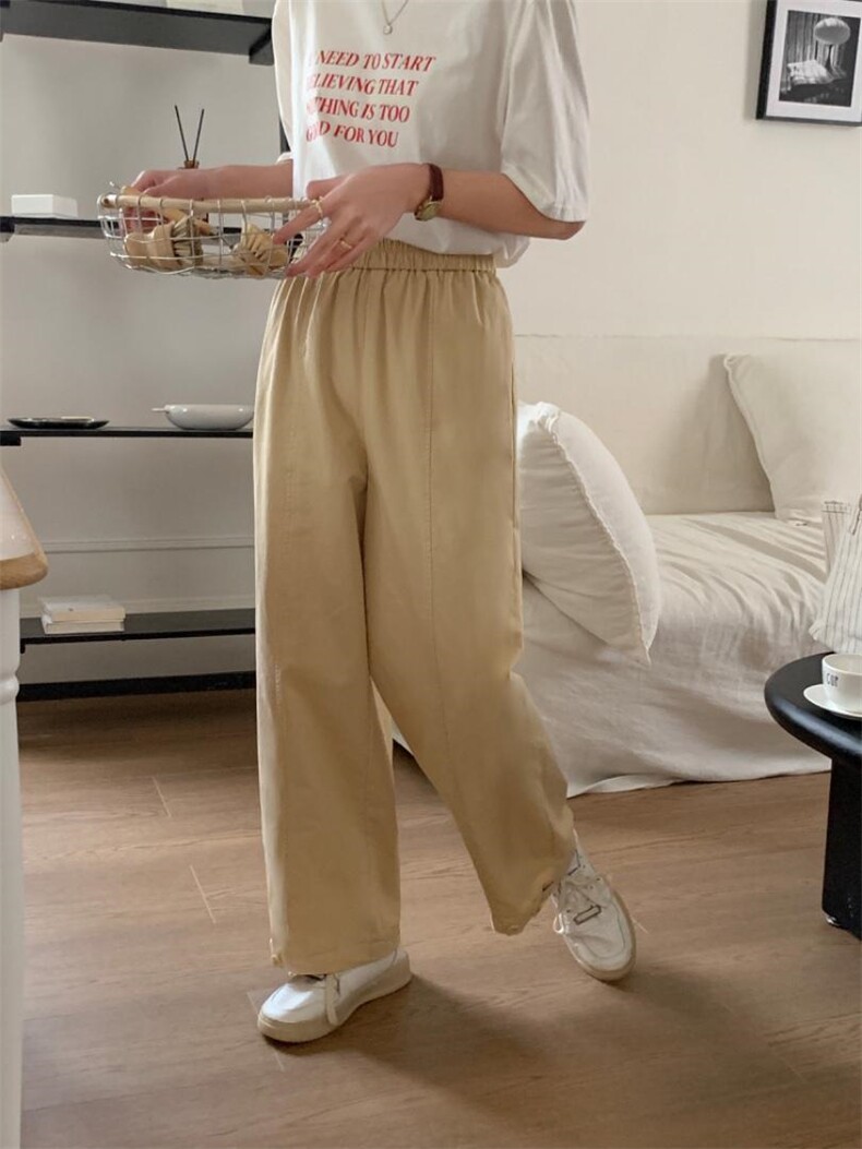 松紧腰直筒裤包容性强，其它，DAP