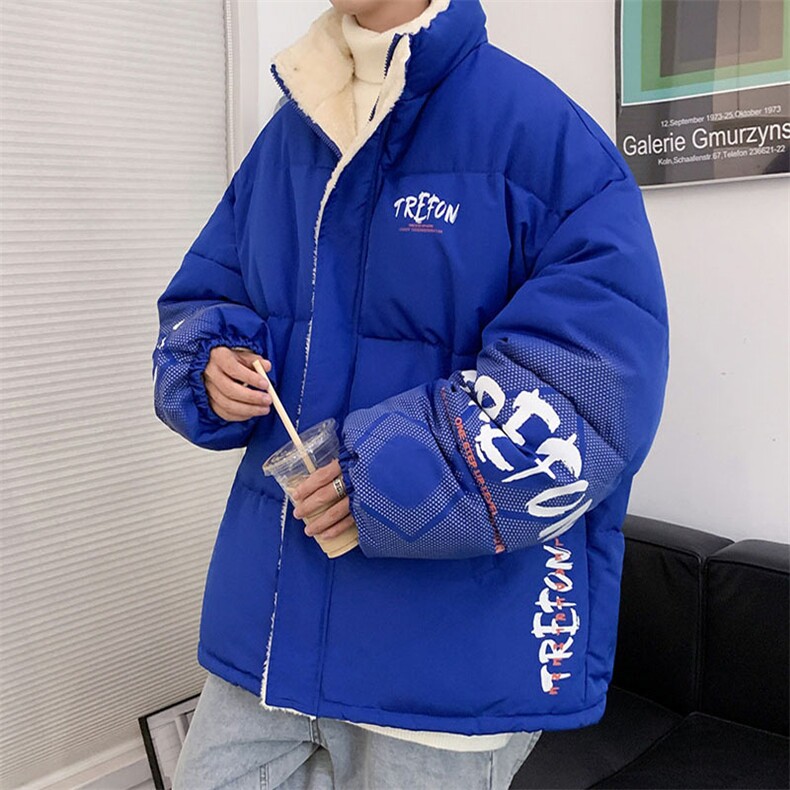 2023港风棉衣男女加绒加厚立领棉服外套面包服棉袄3350-P100控148,男装棉衣,星座207