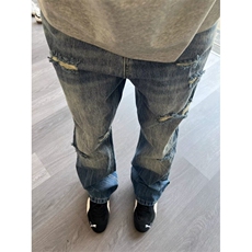 夏季新款美式vibe复古水洗牛仔裤男直筒显瘦cleanfit长裤N404，男装牛仔裤，星座1116A（原606A-3）