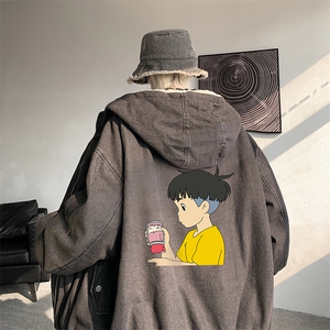 控价158牛仔棉衣男大码加绒羊羔绒牛仔棉服男棉袄 NM53200-P140图片