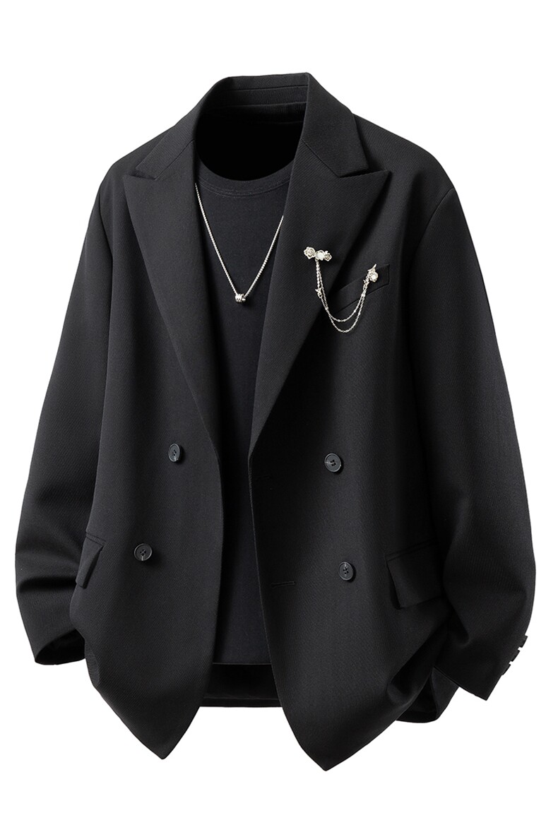 西服送胸针96%聚酯纤维4%氨纶M-5XL大码XF78145P85西裤XF78151P45,男装西服,星座226-2