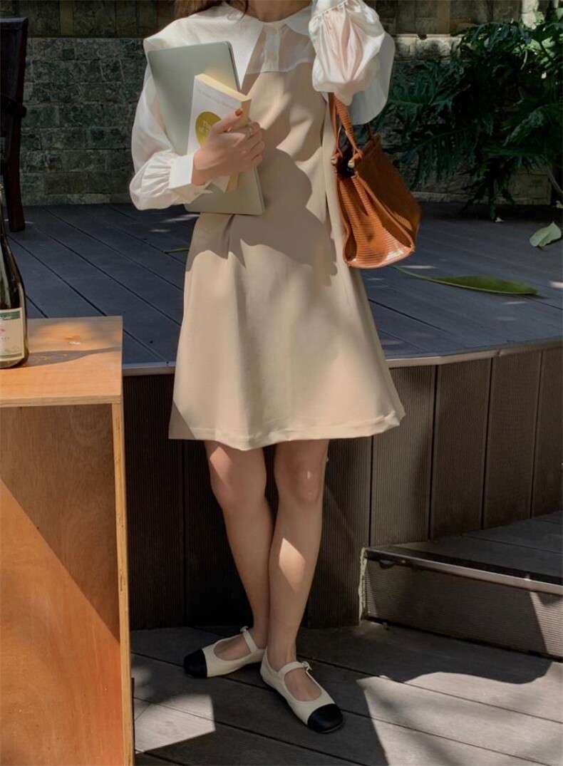 拼色连衣裙，女装连衣裙，FAILISI(2F)