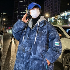 冬季青少年加绒加厚假两件棉衣保暖面包棉服大码外套男33231P115，男装棉衣，电商A086