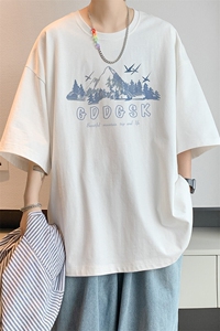 已注册/夏季新款内景日系大码短袖T恤男潮宽松打底衫DT00492/P25图片