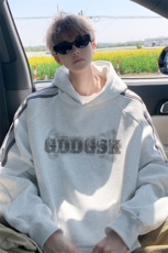 华棉秋冬内景重磅宽松拼接连帽卫衣男潮牌外套WY00776/P45加绒P50，女装短外套，电商B316