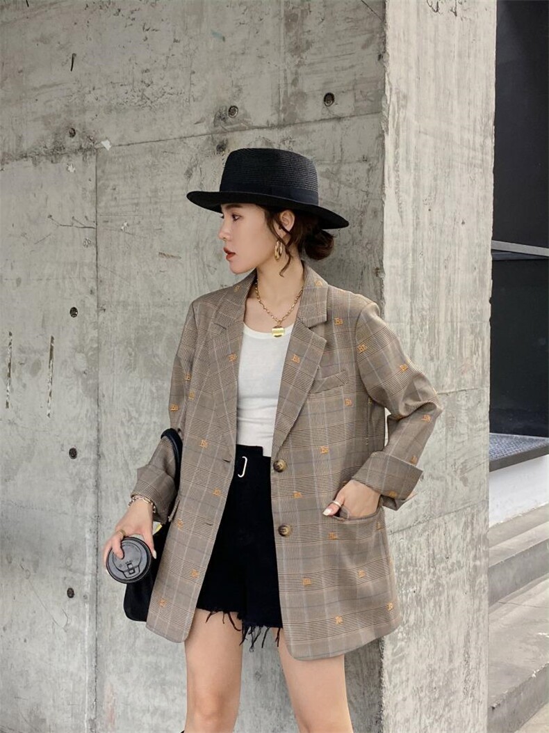 现货秋款西装外套，女装西装，海之萍