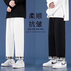 运动风2021休闲潮流百搭柔顺抗皱九分卫裤K615-特批：35，男装休闲裤，星座718-1