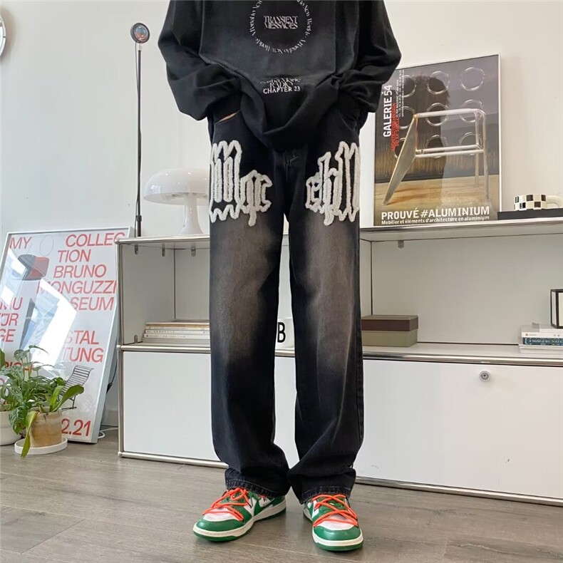 美式牛仔裤男款秋季长裤潮B5010P40,男装牛仔裤,星座1116-2