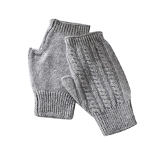 秋冬季羊绒简约休闲百搭时尚款七针小麻花手套，手套，云暖羊山羊绒