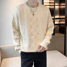 2024秋冬季新款毛衣男圆领上衣服针织打底衫潮牌男士外套MY04，男装针织衫/毛衣，星座1116A-2（原606A-1）
