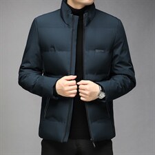 男士新款短款棉衣冬季棉服纯色休闲立领外套中年男装GR3581-P105，男装棉衣，电商B212（原钱塘6029）