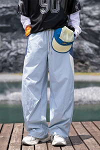 SJ-311B-1-YZ65091-P50控90美式运动拼接防泼水冲锋裤休闲长裤图片