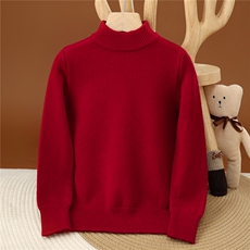 2025时尚百搭通勤简约休闲加厚半高领，童装卫衣/绒衫，羿纯羊绒