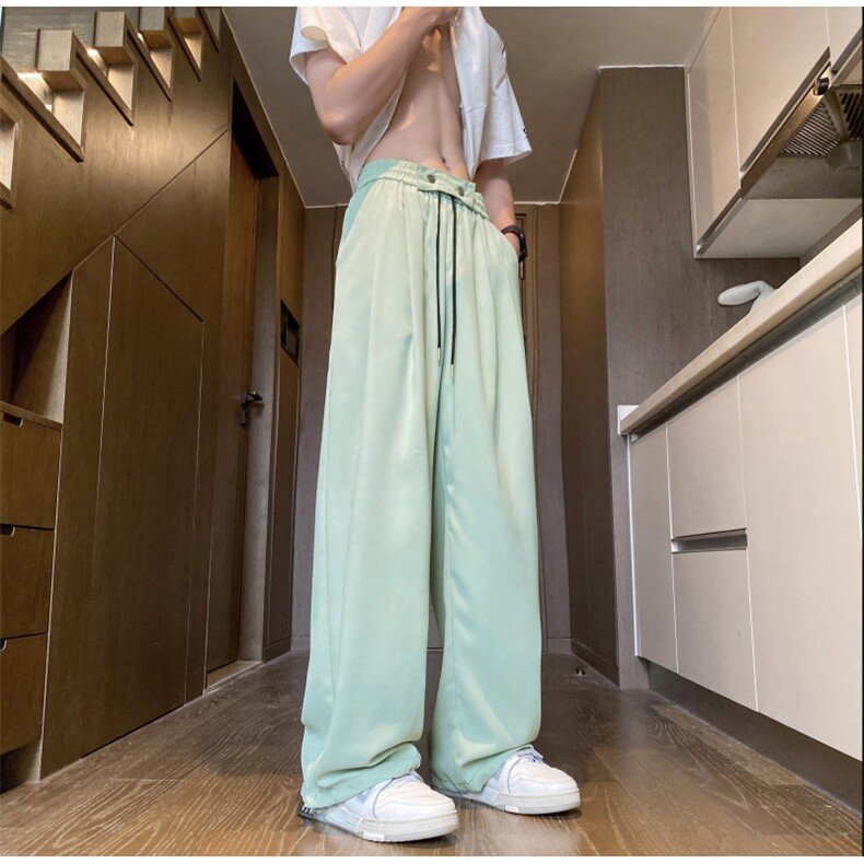 INS夏季冰丝透气百搭西裤宽松直筒休闲裤B315-K24163-特p30控58,男装西裤,电商B315
