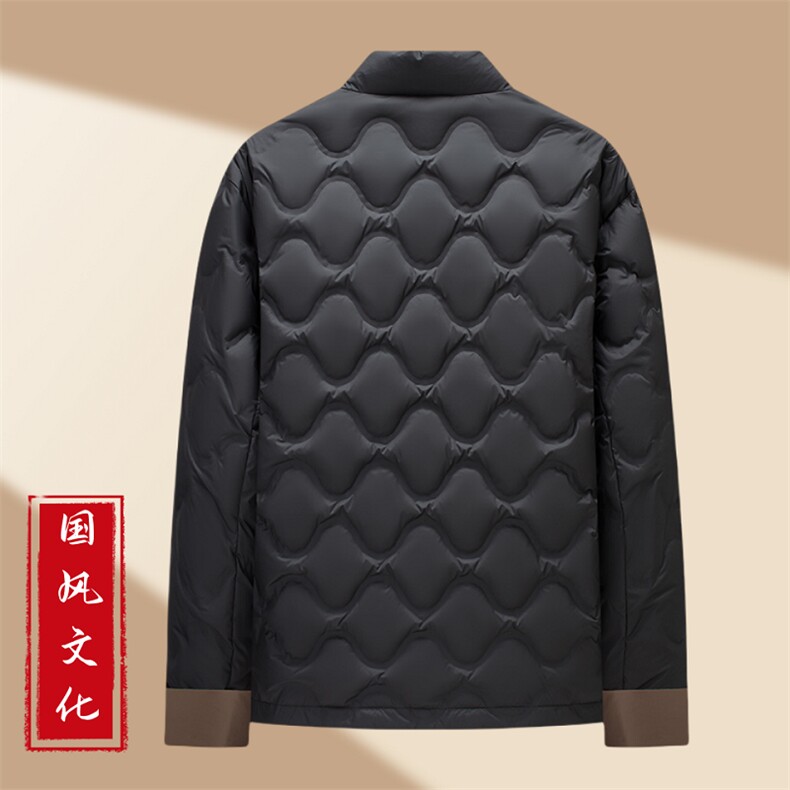 冬季新款90%轻薄羽绒服男风复古唐装立领保暖外套MK018-P185,男装羽绒服,星座1105-3