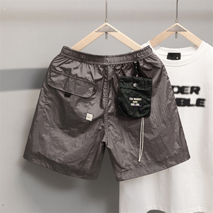 现货100锦纶 尼龙速干户外四分短裤情侣款沙滩裤图片
