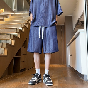 量大优供视频激光直筒冰丝短裤XH70-特P25