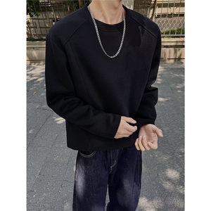 潮流简约圆领卫衣男女款潮流宽松情侣套头上衣WY36-P35图片