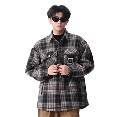 夹克男秋冬季新款港风宽松加厚泥料外套上衣JK712-P68，男装夹克，星座214-3