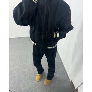 新款重磅棒球服夹克男女复古宽松潮牌拉链短款外套原宿潮流WY9214图片