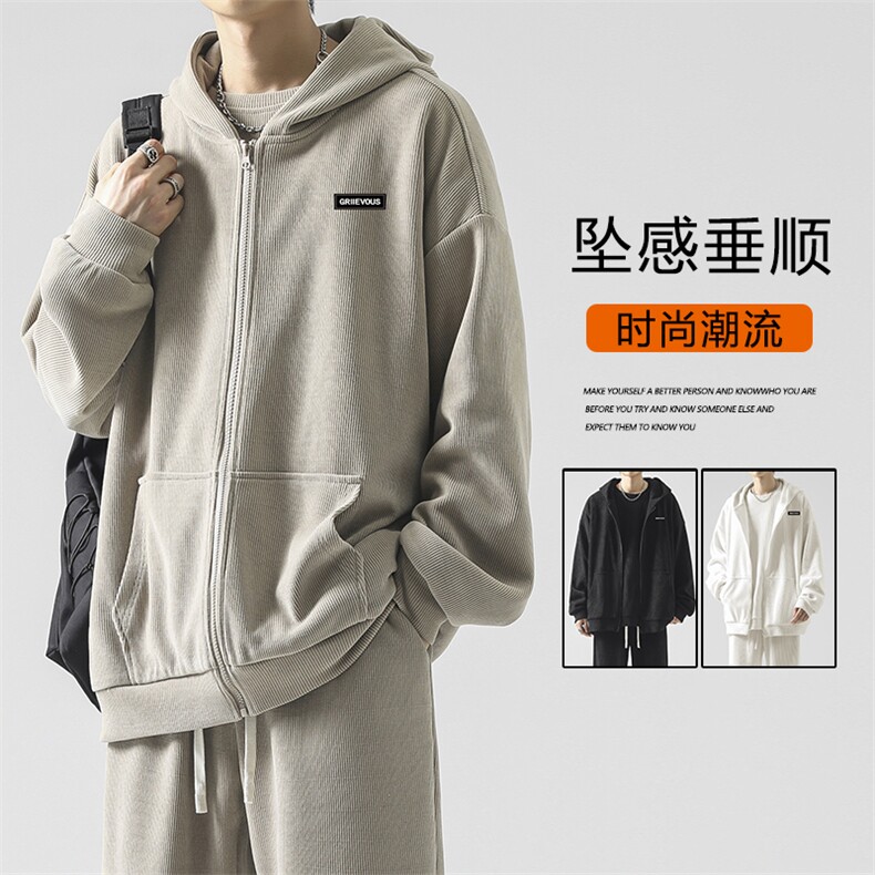 秋款休闲运动套装美式上衣外套秋潮牌男装一套KW901-特批-131,男装休闲套装,星座718