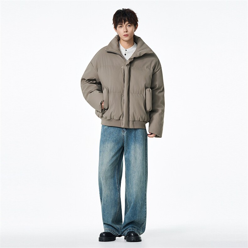 25冬季款立领棉衣潮流百搭设计感情侣款保暖时尚外套5555-TP69，男装棉衣，电商B306