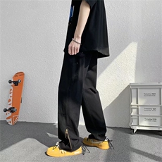 高街喇叭裤男女潮牌欧美式复古拉链vibe风N7086P45，男装牛仔裤，星座1116-2