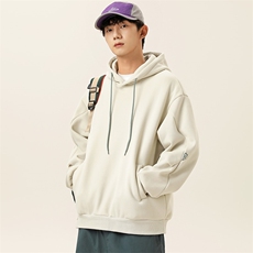 2025冬季新款男装日系潮牌华夫格宽松休闲卫衣加厚卫衣WY626-F96，男装卫衣，电商A101（原外27）