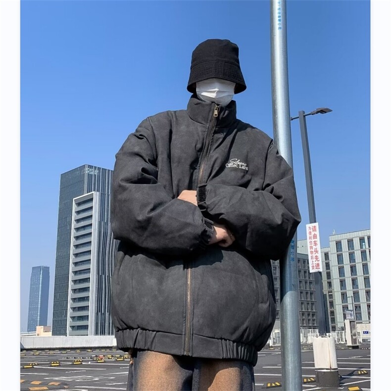 美拉德加厚皮棉服男冬季2024新款面包服美式棉衣外套MF176-P95,男装棉衣,星座412-3