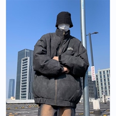 美拉德加厚皮棉服男冬季2024新款面包服美式棉衣外套MF176-P95，男装棉衣，星座412-3