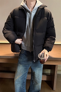 货足！跑量 冬季纯色棉服基础棉衣保暖外套男女 D2200-TP35不图片