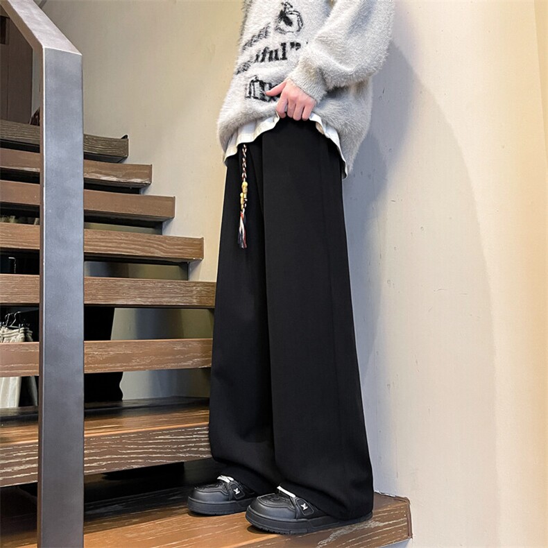 8XL-M加绒雪尼尔裤子秋冬麦穗纹卫裤潮牌直筒休闲长裤KZ1938/P58,男装休闲裤,电商B238