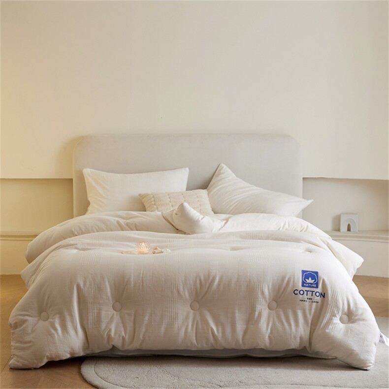 新款全棉A类立体提花无染20大豆7A抗菌秋冬被被子被芯，被套/被芯，一起卖家纺