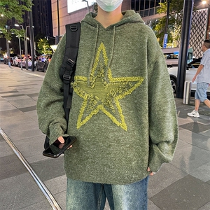 MY326-P58港风宽松型潮牌连帽毛衣图片
