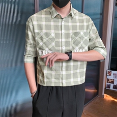 23年男士短袖衬衣A210-CS13-P55，男装T恤，电商A210