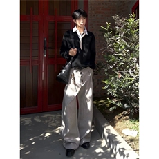 K6005-P47百搭气质休闲裤日系潮流原宿ins流行时尚文艺简约，男装休闲裤，电商B323A