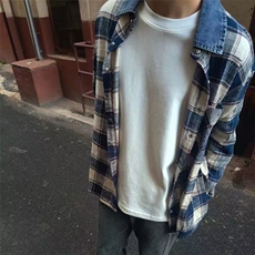 美式复古衬衫男春款慵懒风宽松休闲百搭街头衬衣外套潮，男装衬衫，星座506A